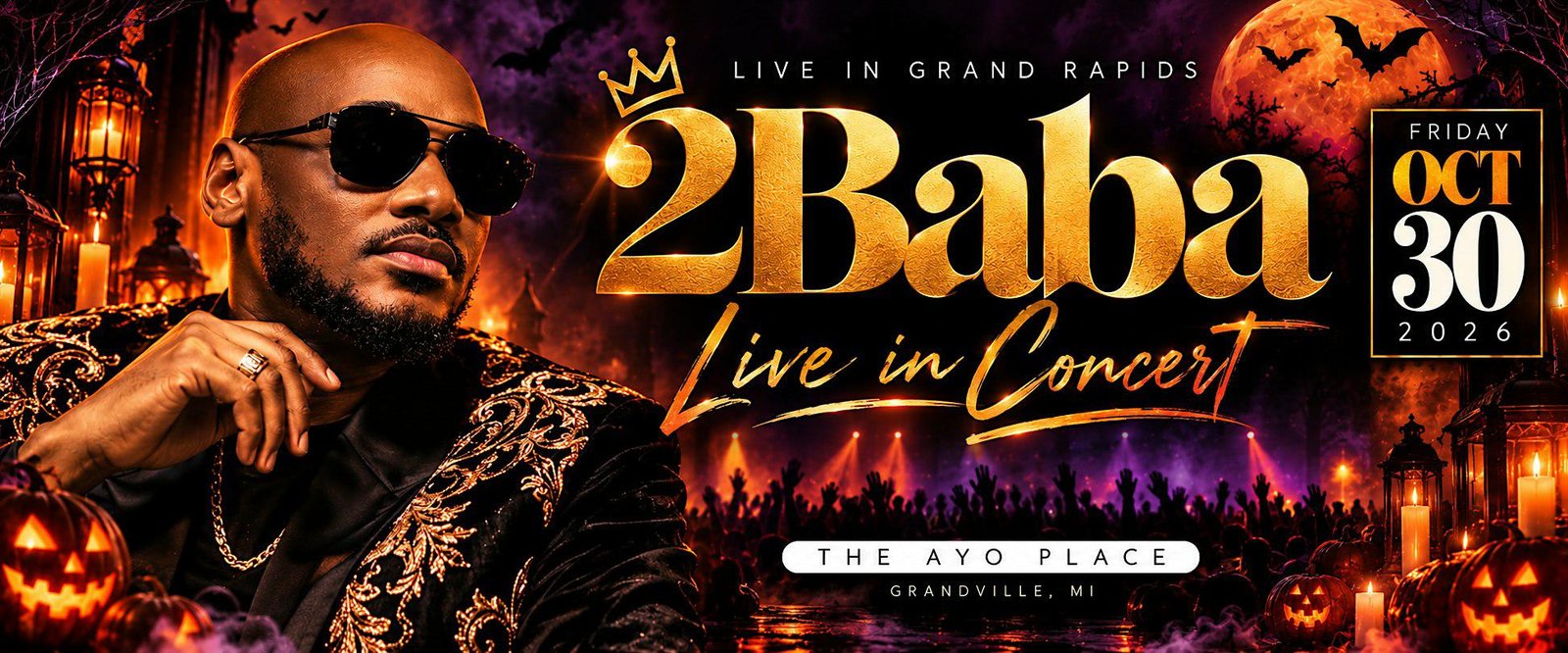 2Baba Live at The Ayo Place event flyer