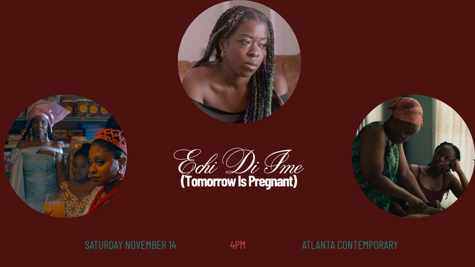 Ada Film Collective presents Echi Di Ime (Tomorrow Is Pregnant) event flyer