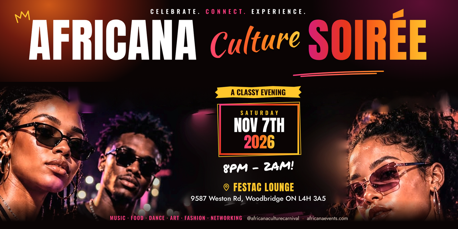 Africana Culture Soirée event flyer