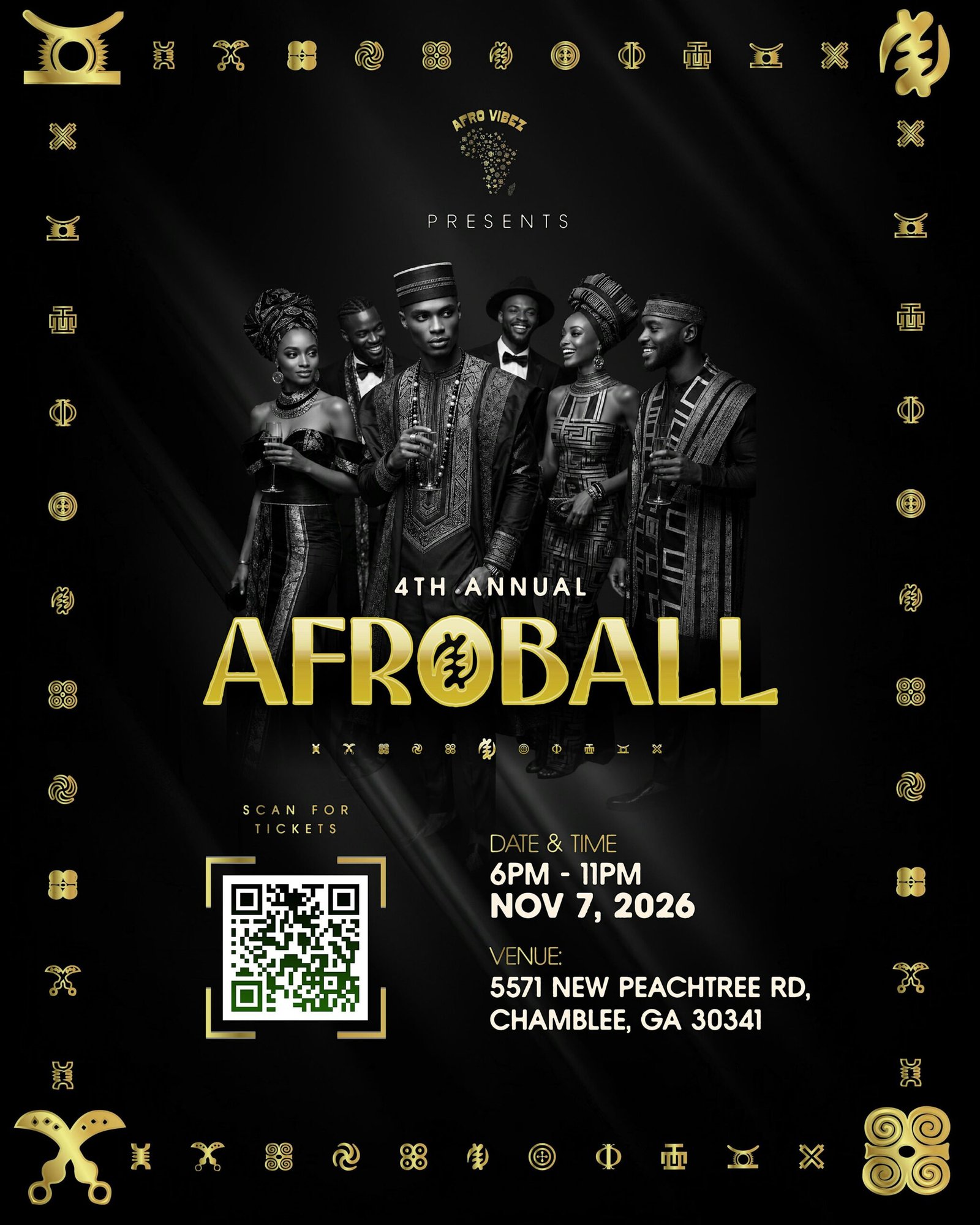 AfroBall 2026 event flyer