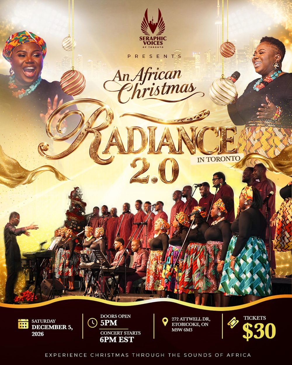 Event flyer: An African Christmas Radiance in Toronto 2.0