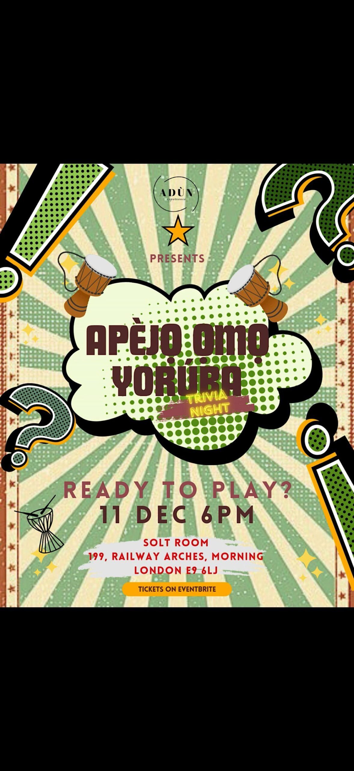Apejo Omo Yoruba event flyer