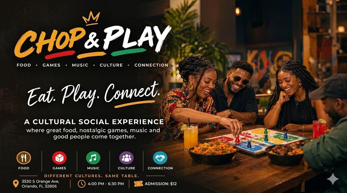 Chop & Play event flyer
