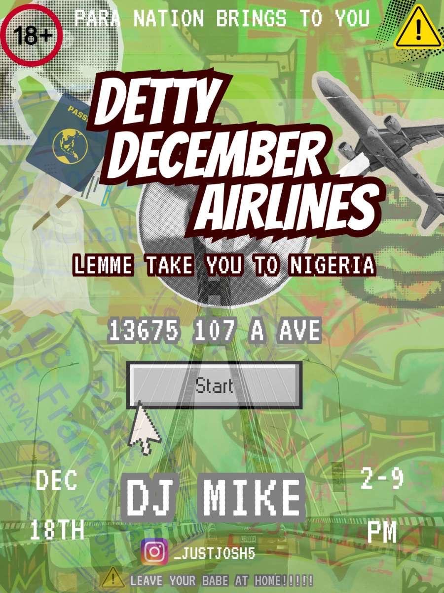 Detty December Party (Surrey) event flyer