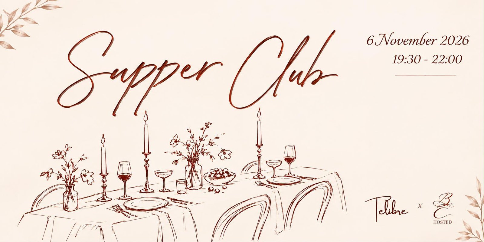 Dinner With Telibre: Ghanaian Supper Club event flyer