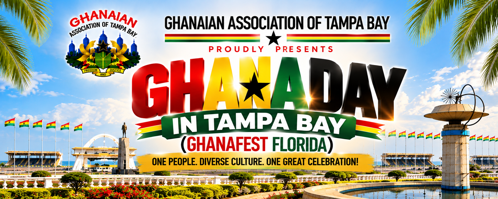 Ghana Day in Tampa Bay (GhanaFest Florida 2026) event flyer