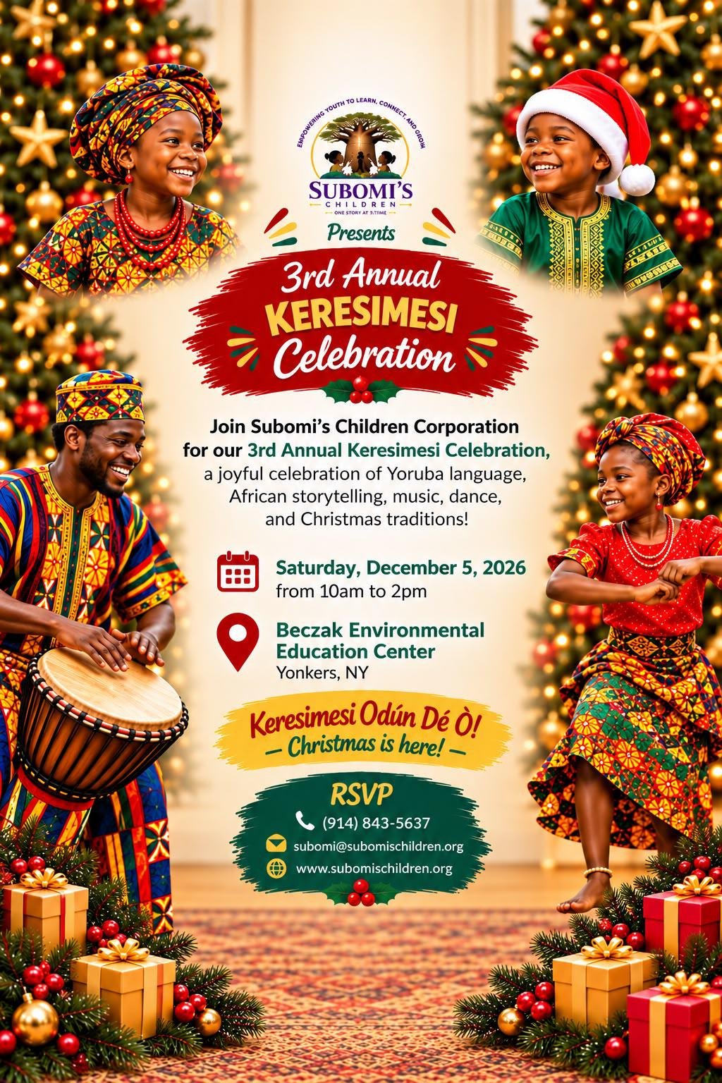 Keresimesi: Yoruba Christmas Celebration (Yonkers) event flyer