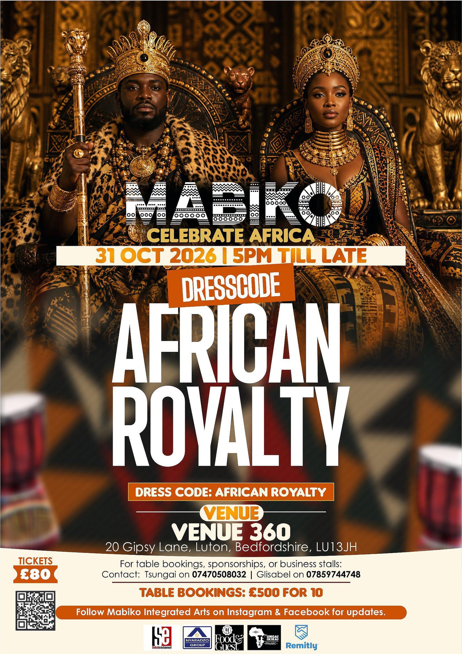 Mabiko: Celebrate Africa event flyer