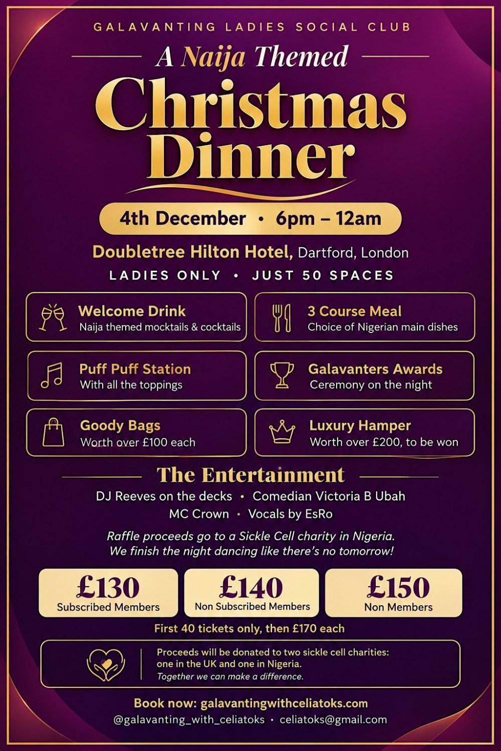 Event flyer: Nigerian Themed Christmas Dinner Party