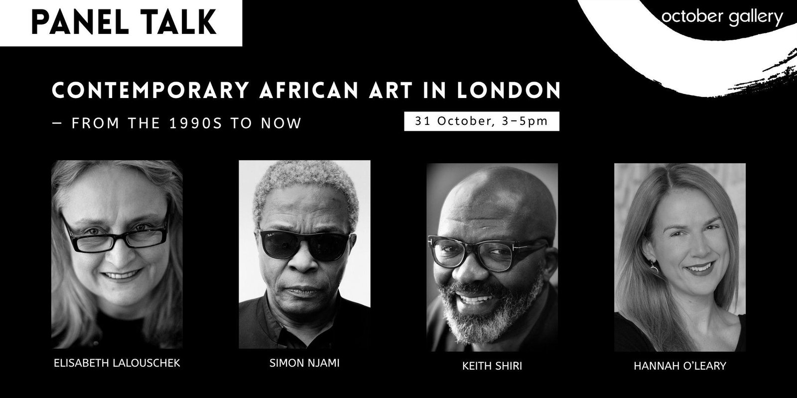 Panel Talk: Contemporary African Art in London from the 1990s to Now event flyer