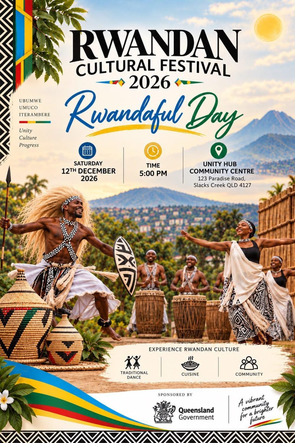 Event flyer: Rwandan Cultural Festival 2026