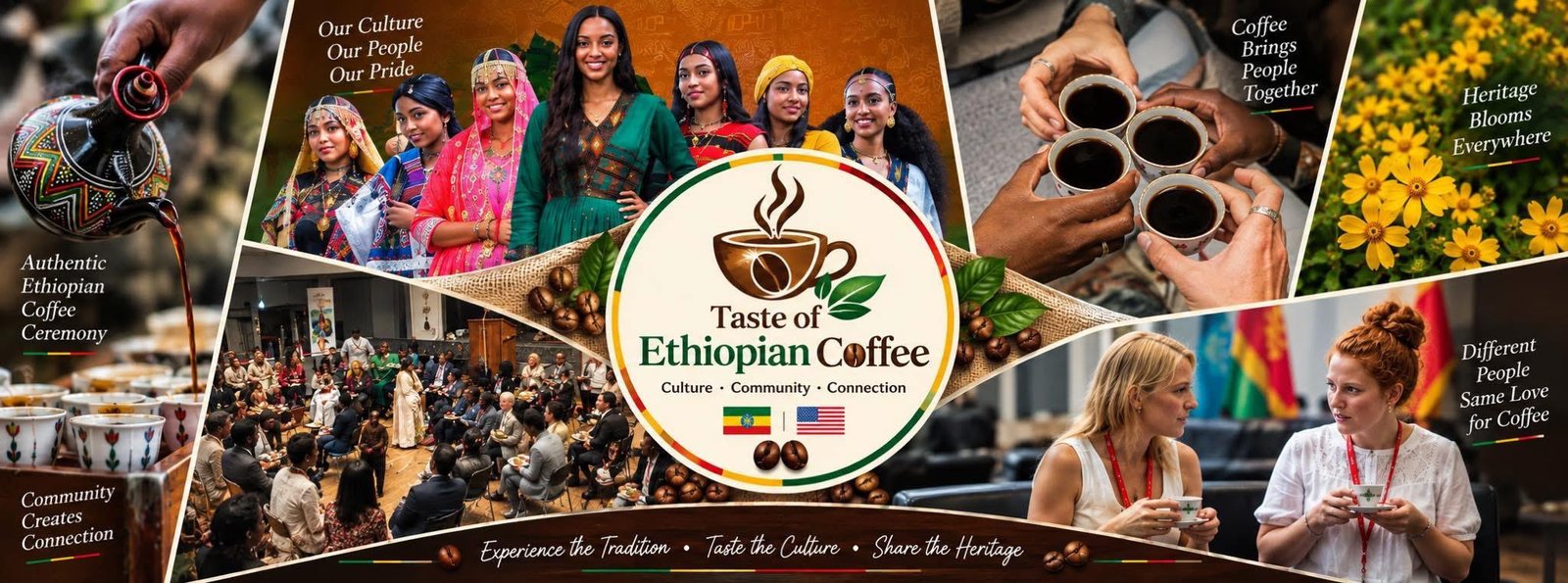Taste of Ethiopian Coffee event flyer