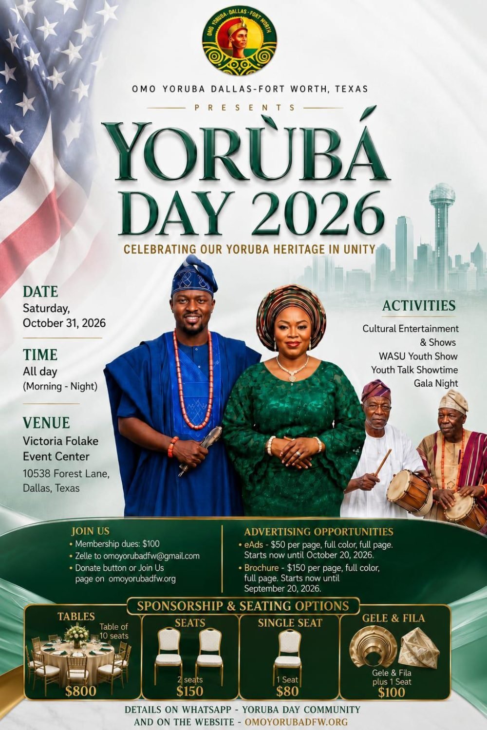 Event flyer: Yoruba Day 2026
