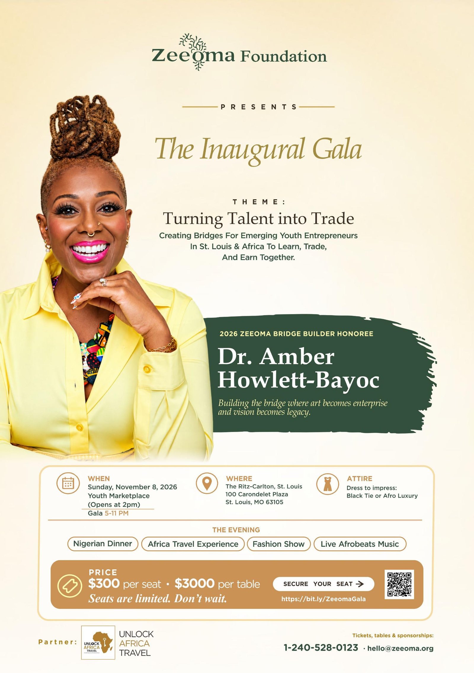 Zeeoma Inaugural Gala, Live with Teni event flyer