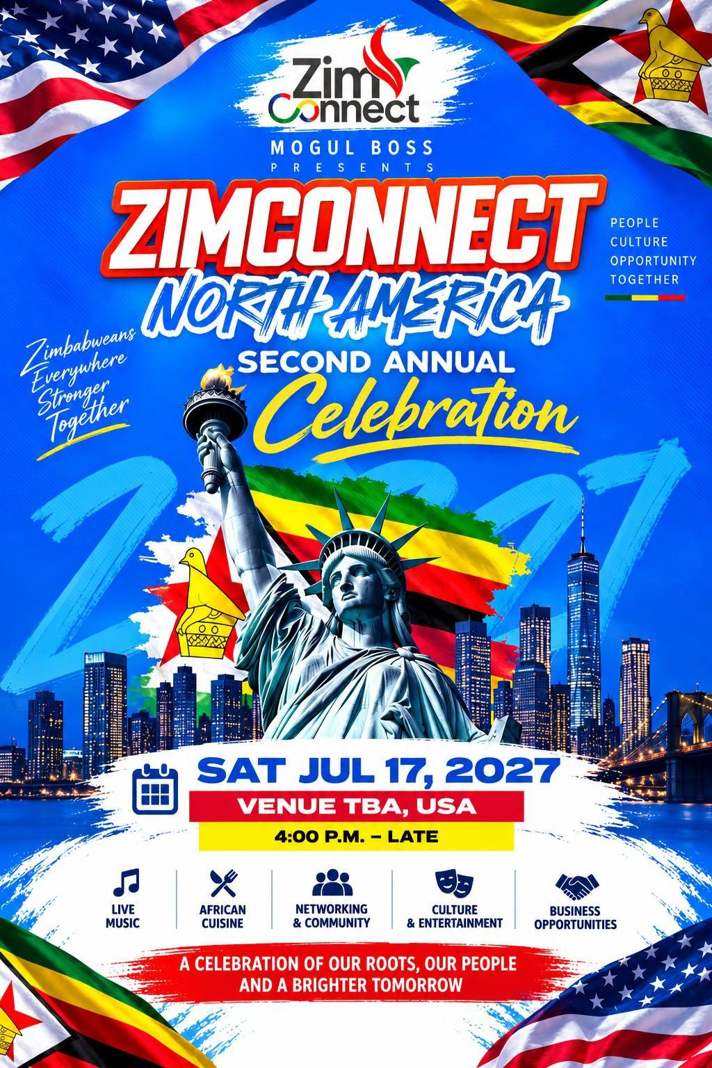 ZimConnect 2027 Second Annual Event event flyer